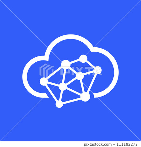 data in cloud icon, vector data in cloud icon, vector 111182272