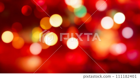 Abstract blur bokeh banner background. Silver bokeh on defocused teal red and coral colors background Abstract blur bokeh banner background. Silver bokeh on defocused teal red and coral colors background 111182401