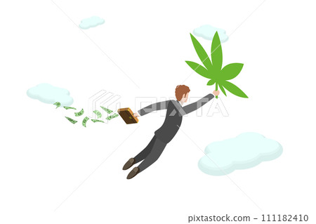 3D Isometric Flat Conceptual Illustration of Marijuana Business 3D Isometric Flat Conceptual Illustration of Marijuana Business 111182410