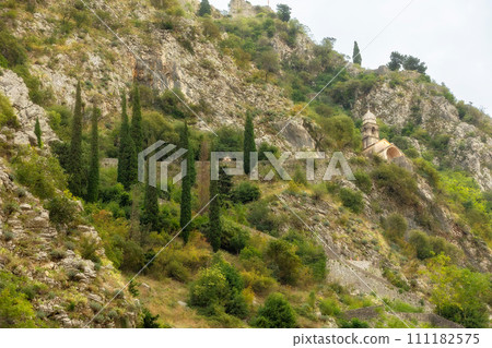 Way to fortress in Kotor, Montenegro 111182575