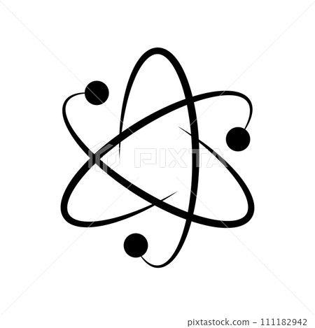 Vector black line icon medical abstract sign isolated on white background Vector black line icon medical abstract sign isolated on white background 111182942