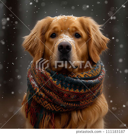 AI-generated content. Golden Retriever 111183187