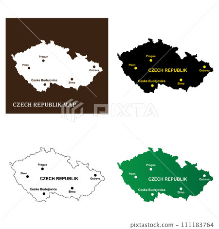 Czech map icon 111183764
