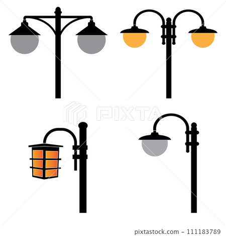 Garden lamp logo Garden lamp logo 111183789