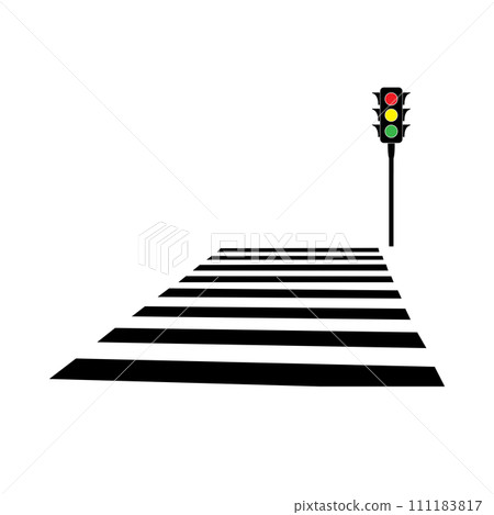 Crosswalk icon Crosswalk icon 111183817