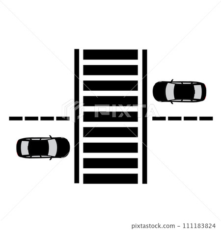 Crosswalk icon Crosswalk icon 111183824