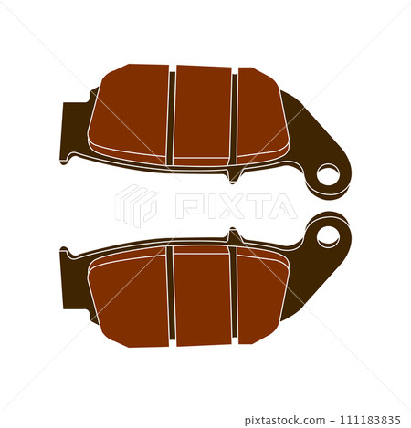 Disc brake lining icon 111183835
