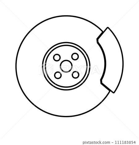 Disc brake icon 111183854