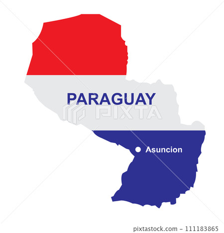 Paraguay map icon 111183865