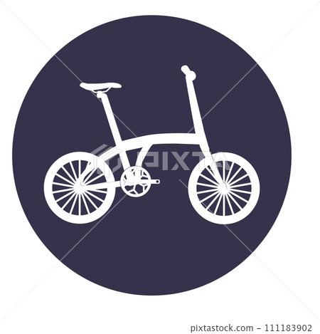 Folding bike icon Folding bike icon 111183902