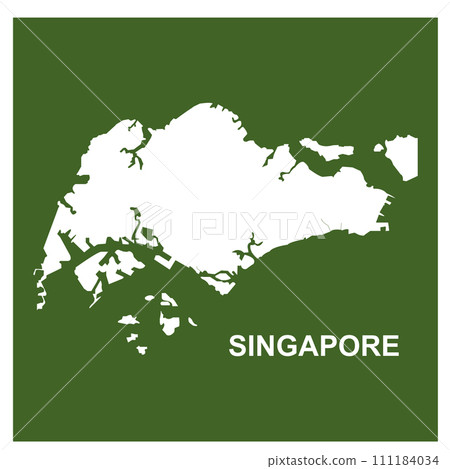 Singapore map icon Singapore map icon 111184034