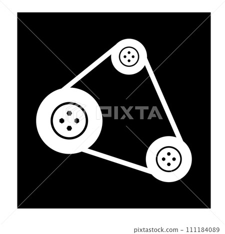 Engine belt icon Engine belt icon 111184089