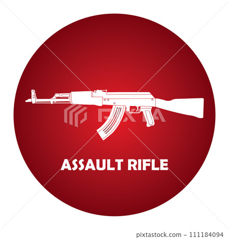 Assault rifle icon Assault rifle icon 111184094