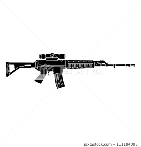 Assault rifle icon 111184095