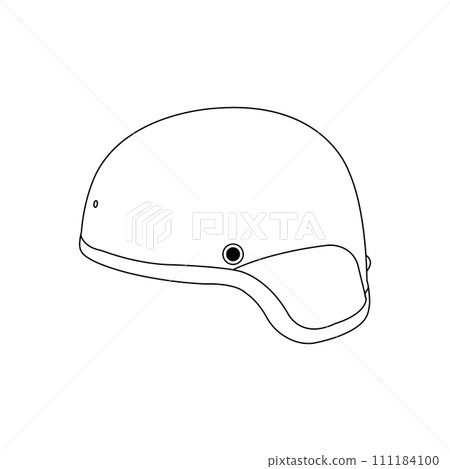Military steel helmet icon Military steel helmet icon 111184100