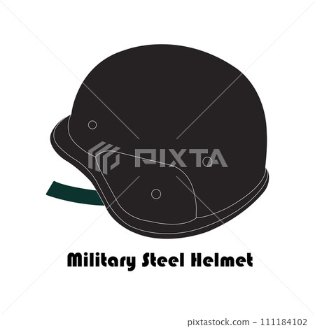 Military steel helmet icon Military steel helmet icon 111184102