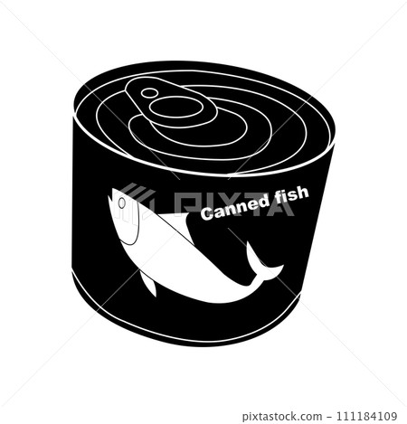 Sardines, canned fish icon 111184109