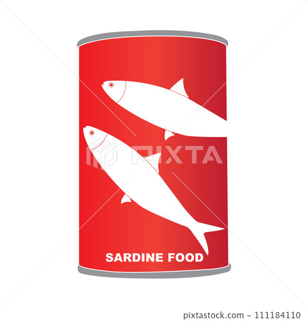Sardines, canned fish icon 111184110