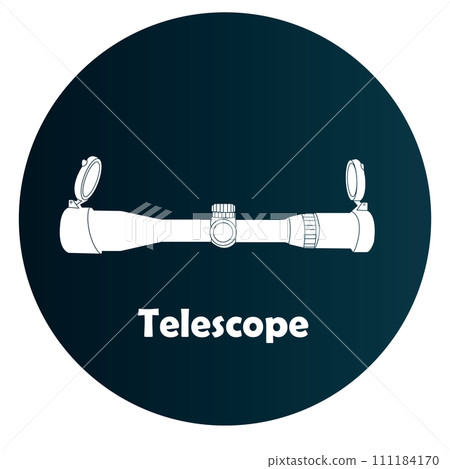 Telescope icon Telescope icon 111184170