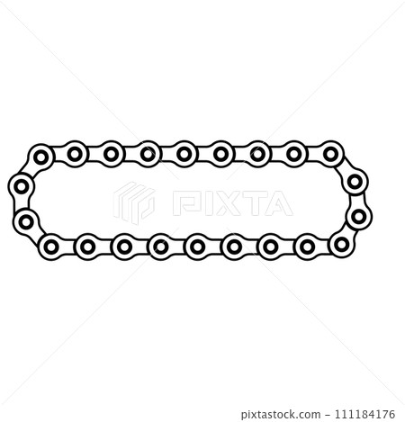 Motorbike chain icon Motorbike chain icon 111184176