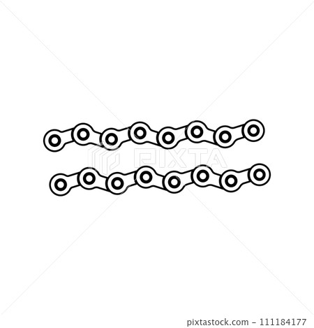 Motorbike chain icon 111184177