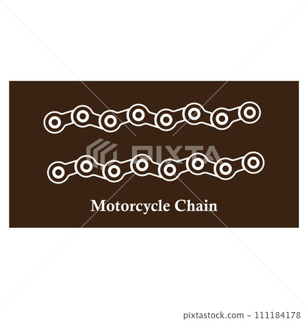 Motorbike chain icon 111184178