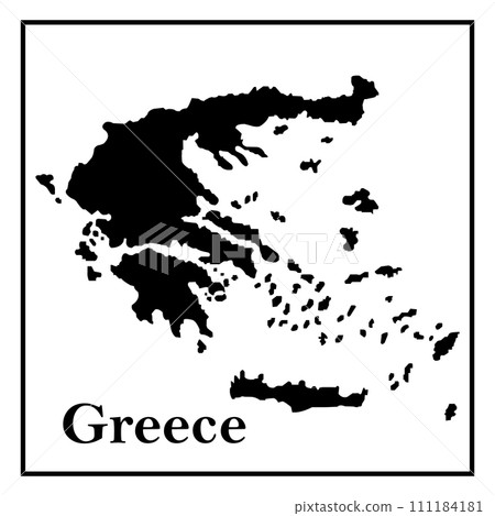 Greece country map icon 111184181