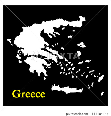 Greece country map icon 111184184