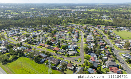 Aerial photograph of the suburb of Werrington County in the greater Sydney region of Australia Aerial photograph of the suburb of Werrington County in the greater Sydney region of Australia 111184761