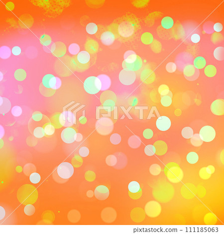 Orange bokeh background perfect for Party, Anniversary, Birthdays, Holiday, Free space for text 111185063