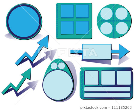 Set of blue copyspace infographics Set of blue copyspace infographics 111185263