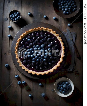 Moody Blueberry Tart 111185457