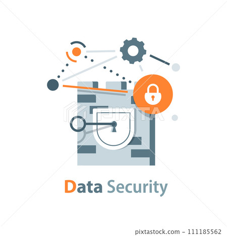 data security,Online server protection system concept,flat design icon vector illustration data security,Online server protection system concept,flat design icon vector illustration 111185562