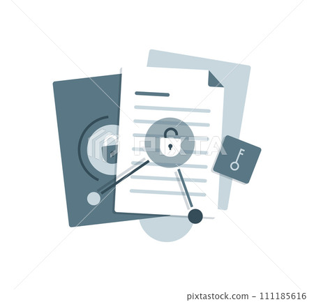 open folder icon,Folder with documents,Document protection concept,flat design icon vector illustration open folder icon,Folder with documents,Document protection concept,flat design icon vector illustration 111185616