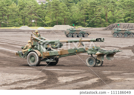 Self-propelled Ground Self-Defense Force 155mm howitzer FH70 Self-propelled Ground Self-Defense Force 155mm howitzer FH70 111186049
