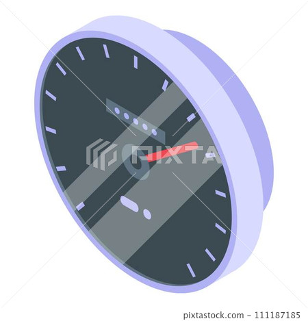Test internet speed icon. Isometric of test internet speed vector icon for web design isolated on white background 111187185