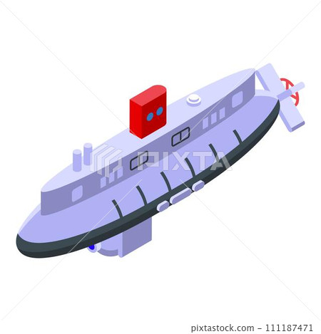 Adventure bathyscaphe icon. Isometric of adventure bathyscaphe vector icon for web design isolated on white background Adventure bathyscaphe icon. Isometric of adventure bathyscaphe vector icon for web design isolated on white background 111187471