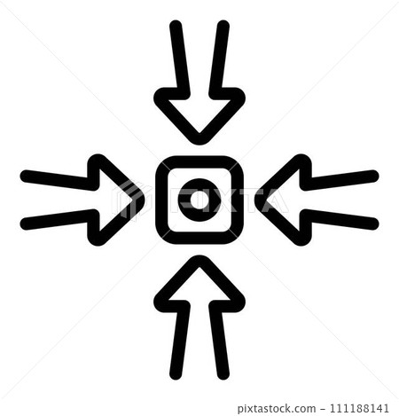 Opportunity chance icon. Outline opportunity chance vector icon for web design isolated on white background 111188141