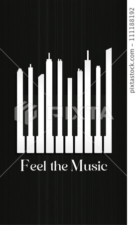 Feel the music , city music concept ilustration Feel the music , city music concept ilustration 111188192