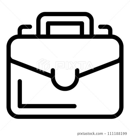 Luggage suitcase icon. Outline luggage suitcase vector icon for web design isolated on white background Luggage suitcase icon. Outline luggage suitcase vector icon for web design isolated on white background 111188199