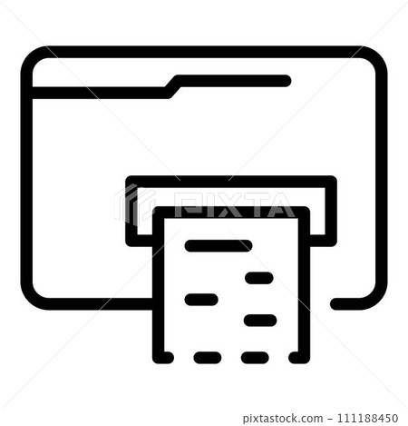 Internet connection icon. Outline internet connection vector icon for web design isolated on white background 111188450