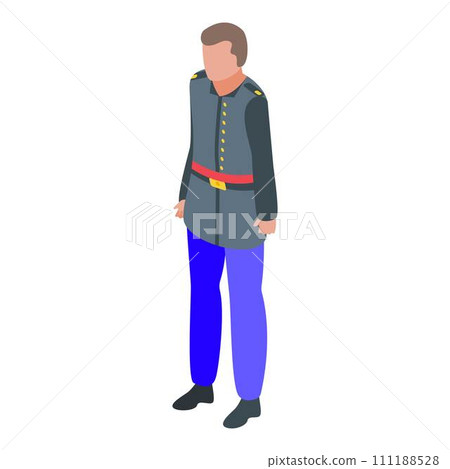 Military army jacket icon. Isometric of military army jacket vector icon for web design isolated on white background Military army jacket icon. Isometric of military army jacket vector icon for web design isolated on white background 111188528