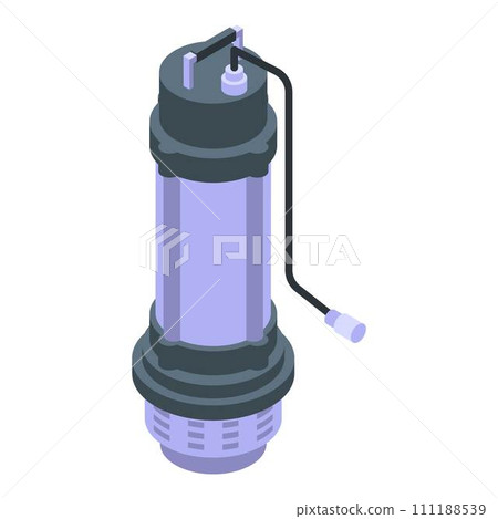 Carbon water pump icon. Isometric of carbon water pump vector icon for web design isolated on white background 111188539