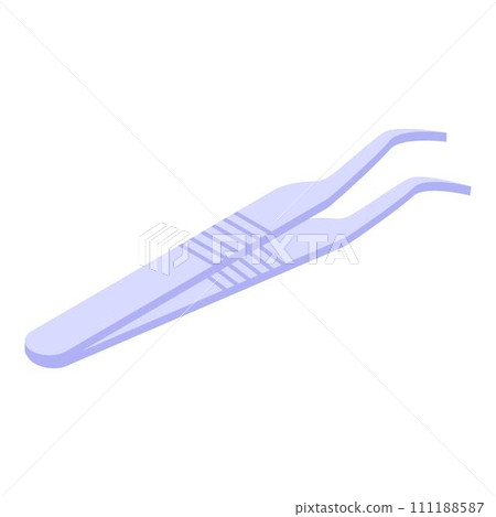 Tablet repair forceps icon. Isometric of tablet repair forceps vector icon for web design isolated on white background 111188587