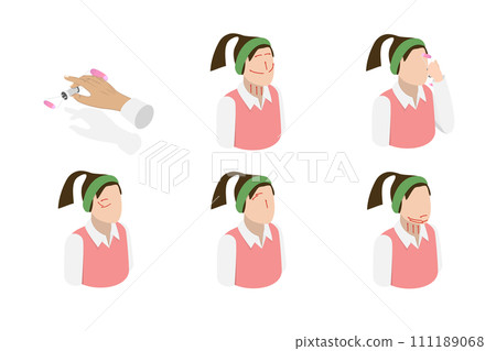 3D Isometric Flat Conceptual Illustration of Facial Roller 3D Isometric Flat Conceptual Illustration of Facial Roller 111189068
