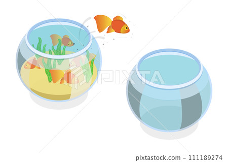 3D Isometric Flat  Conceptual Illustration of Better Place 111189274