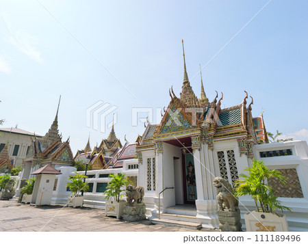 Bangkok, Thailand, Wat Phra Kaew, a sunny day in May Bangkok, Thailand, Wat Phra Kaew, a sunny day in May 111189496