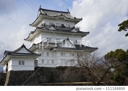 A castle tower of Odawara Castle A castle tower of Odawara Castle 111189800