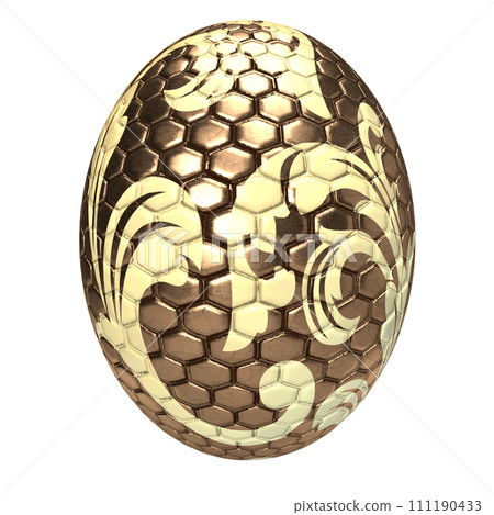 The Easter egg vintage style for holiday concept 3d rendering. 111190433