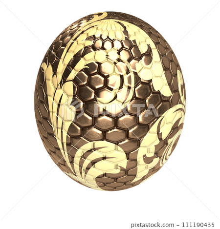 The Easter egg vintage style for holiday concept 3d rendering. 111190435